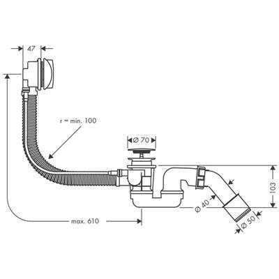 Hansgrohe Flexaplus komplett készlet (58143000)