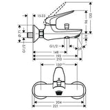 Hansgrohe Novus egykaros kádcsaptelep-2