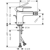 Hansgrohe Vernis Blend egykaros bidécsaptelep automata lefolyógarnitúrával-1