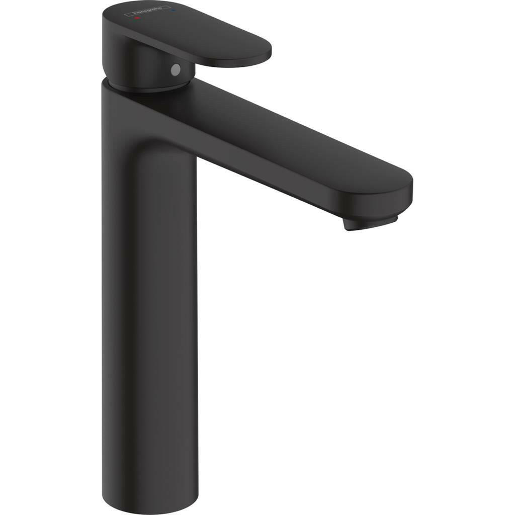 Hansgrohe Vernis Blend egykaros mosdócsaptelep 190, automata lefolyógarnitúrával, matt fekete-0