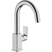 Hansgrohe Vernis Shape Egykaros mosdócsaptelep elforgatható kifolyó, automata lefolyógarnitúra, króm (71564000)