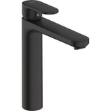 Hansgrohe Vernis Blend egykaros mosdócsaptelep 190, automata lefolyógarnitúra nélkül, matt fekete-0