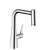 Hansgrohe Metris M71 konyhai csaptelep 220 kihúzható kifolyó (M7116), króm-0