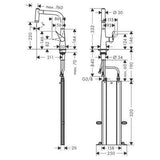 Hansgrohe Metris M71 konyhai csaptelep 220 kihúzható kifolyó (M7116), króm-1