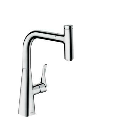 Hansgrohe Metris Select M71 konyhai csaptelep 240 kihúzható kifolyó (M7115), króm-0