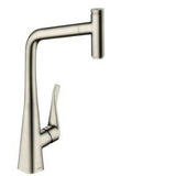 Hansgrohe Metris Select M71 konyhai csaptelep 320 kihúzható kifolyó (M7115), rm. acél hatású-0