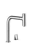 Hansgrohe Metris Select M71 2-lyukú konyhai csaptelep 200 kihúzható kifolyó (M7119), króm-0