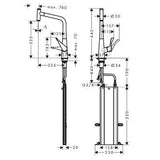 Hansgrohe Metris Select M71 ECO konyhai csaptelep 320 (M7115), króm-1