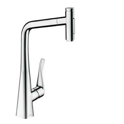 Hansgrohe Metris Select M71 konyhai csaptelep 320 kihúzható kifolyó (M7117), króm-0