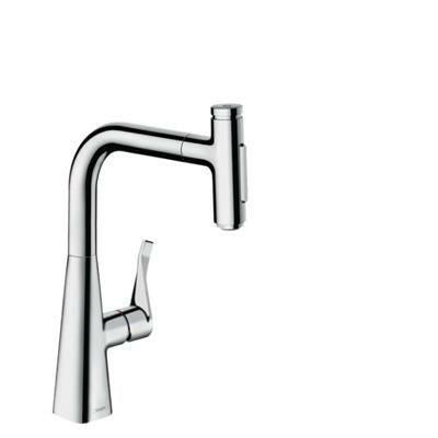 Hansgrohe Metris Select M71 konyhai csaptelep 240 kihúzható kifolyó (M7117), króm-0