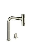 Hansgrohe Metris Select M71 2 lyukú konyhai mosdócsapt. kihúzható kifolyó, 200 2jet, rozsdamentes acél hatású ( 73819800 )