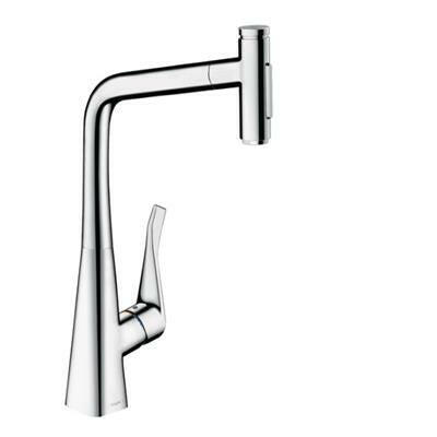 Hansgrohe Metris Select M71 konyhai csaptelep 320 2jet, kihúzható kifolyó, króm ( 73820000 )