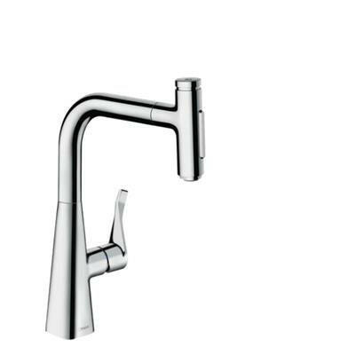 Hansgrohe Metris Select M71 konyhai csaptelep 240 2jet, kihúzható kifolyó, króm-0