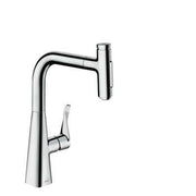 Hansgrohe Metris Select M71 konyhai csaptelep 240 2jet, kihúzható kifolyó, króm ( 73822000 )
