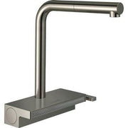 Hansgrohe Aquno Select M81 konyhai csaptelep 250 2jet, kihúzható kifolyó, sBox, rozsdamentes acél hatású (73830800)