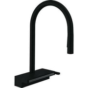 Hansgrohe Aquno Select M81 konyhai csaptelep 170 3jet, kihúzható kifolyó, sBox, matt fekete (73831670)