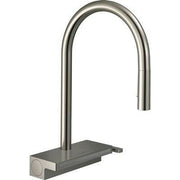 Hansgrohe Aquno Select M81 konyhai csaptelep 170 3jet, kihúzható kifolyó, sBox, rozsdamentes acél hatású (73831800)