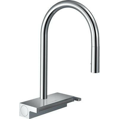 Hansgrohe Aquno Select M81 konyhai csaptelep 170 3 jet, kihúzható kifolyó, króm (73837000)