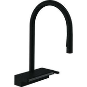 Hansgrohe Aquno Select M81 konyhai csaptelep 170 3 jet, kihúzható kifolyó, matt fekete (73837670)