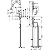 Hansgrohe Talis M51 konyhai csaptelep 200 kihúzható kifolyó (M5116-H200), króm-1