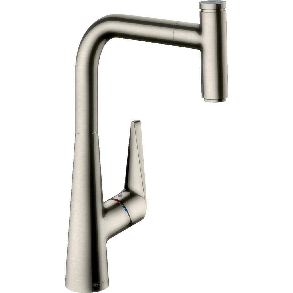 Hansgrohe Talis Select M51 konyhai csaptelep 300 kihúzható kifolyó (M5115), rm. acél hatású-0