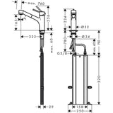 Hansgrohe Talis M52 konyhai csaptelep 170 kihúzható kifolyó (M5216), rm. acél hatású-1