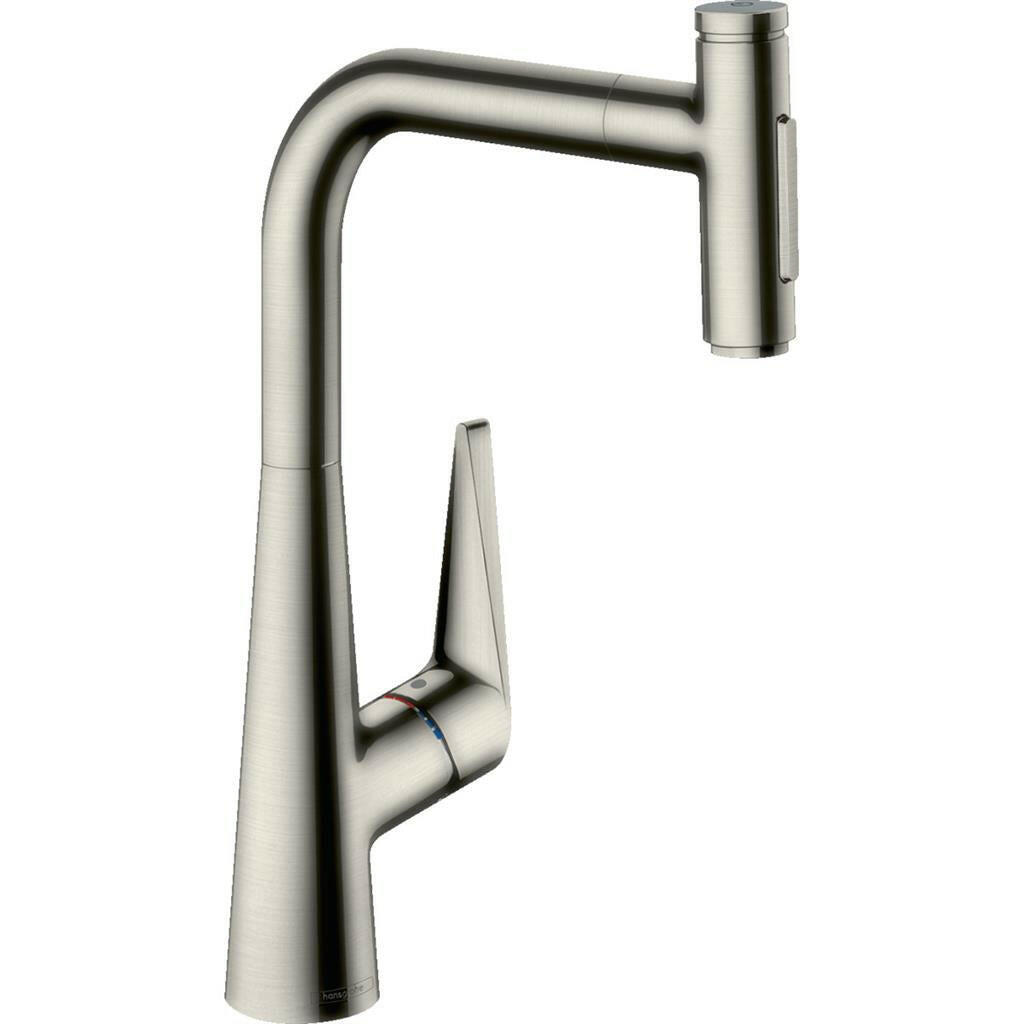 Hansgrohe Talis Select M51 konyhai csaptelep 300 kihúzható kifolyó (M5117), rozsdamentes acél hatású (73867800)