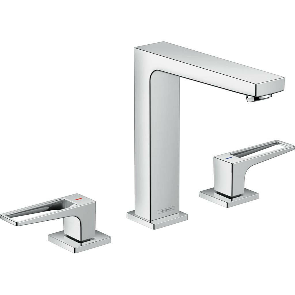 Hansgrohe Metropol 3-lyukú mosdócsaptelep 160 Push-Open loop fogantyúval-0