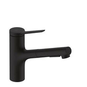 Hansgrohe Zesis M33 konyhai csaptelep 150, kihúzható kifolyó, 2jet, matt fekete ( 74800670 )