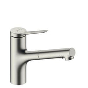 Hansgrohe Zesis M33 konyhai csaptelep 150, kihúzható kifolyó, 2jet, rozsdamentes acél hatású ( 74800800 )