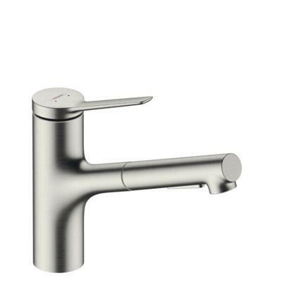Hansgrohe Zesis M33 konyhai csaptelep 150, kihúzható kifolyó, 2jet, rozsdamentes acél hatású ( 74800800 )