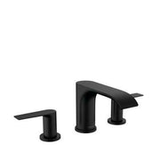 Hansgrohe Vivenis 3 lyukú mosdócsaptelep 90, automata lefolyógarnitúrával, matt fekete ( 75033670 )