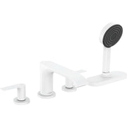 Hansgrohe Vivenis 4 lyukú, peremre szerelhető kádcsaptelep sBox - szal, matt fehér (75444700)