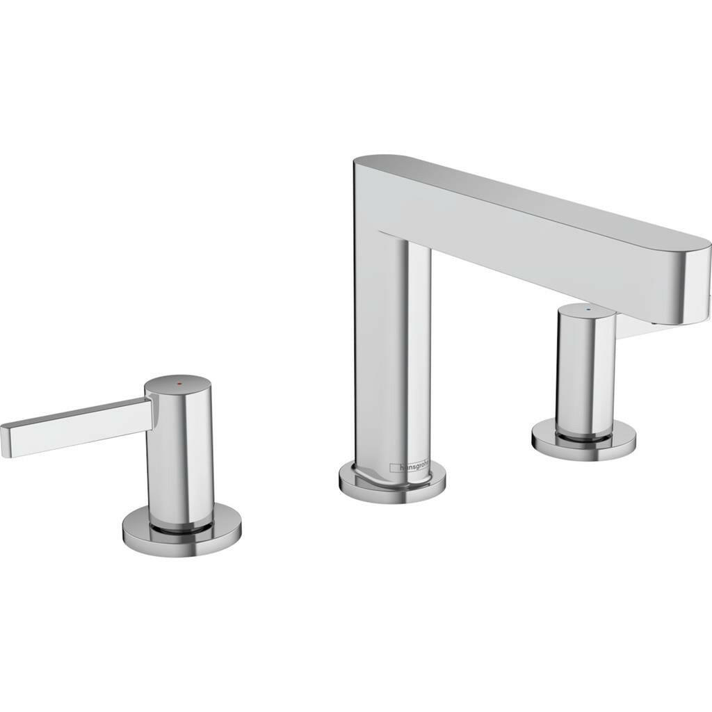 Hansgrohe Finoris 3 lyukú mosdócsaptelep 110, push - open lefolyógarnitúra (76033000)