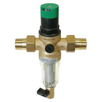 Honeywell ivóvíz szűrő+nyomásszabályozó MiniPlus 1/2" réz szűrőcsésze PN16 max 40°C kvs=2,5 ( FK06 - 1 - 2AA )