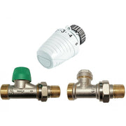 Honeywell termosztatikus radiátor szelepszett, egyenes, 1/2" - os T3001W0+V2060DK5+V2427D külső 6...28°C PN 16 (VTL3020DA15E)