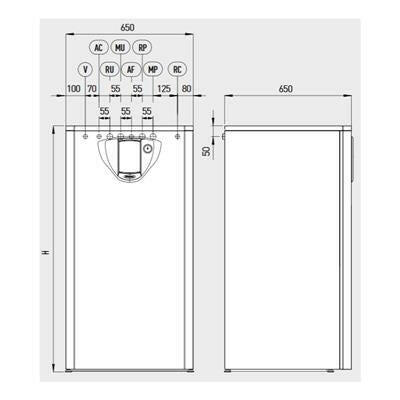 Immergas UB Inox 200 V2 indirekt tároló, beépített HMV tágulási tartály és biztonsági szelep, 2 csőkígyó ( 3.027819 )
