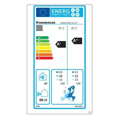Immergas Magis Pro 16 V2 T split levegő - víz hőszivattyú beltéri és kültéri egységgel, 3 fázis ( 3.030668 )