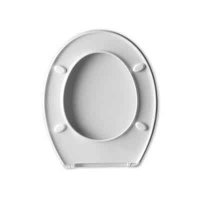 AquaRosa WC ülőke Corsica, műanyag zsanérral, fehér-4