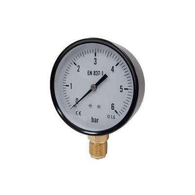 Install feszmérő 100 - as 0 - 6bar, 1/2" alsós