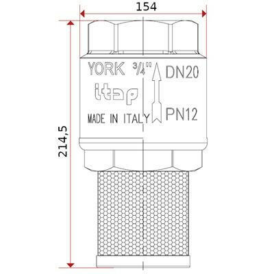 Visszacsapó+Szűrő 4" YORK-1