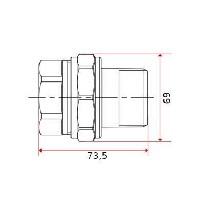 RADIÁTOR HOLLANDER 6/4" EGYENES króm-1