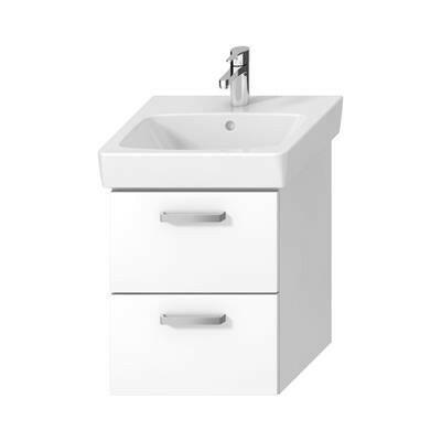 Jika Lyra Plus alsószekrény 50 cm - es mosdóhoz, 2 fiókkal, fehér, 43,9x40,1x55 cm (H40J3824023001)