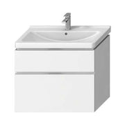 Jika Cubito - N alsószekrény 85 cm - es kézmosóhoz, 2 fiókkal, fényes fehér, 84x46,7x68,3 cm ( H40J4264025001 )