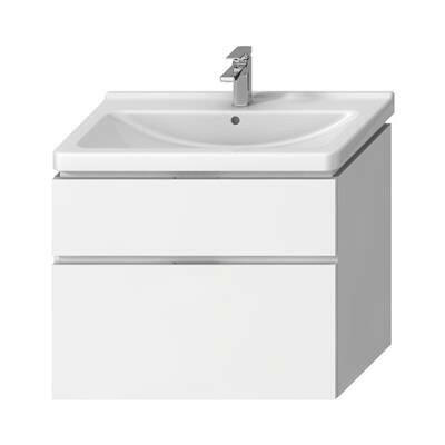 Jika Cubito - N alsószekrény 85 cm - es kézmosóhoz, 2 fiókkal, fényes fehér, 84x46,7x68,3 cm ( H40J4264025001 )