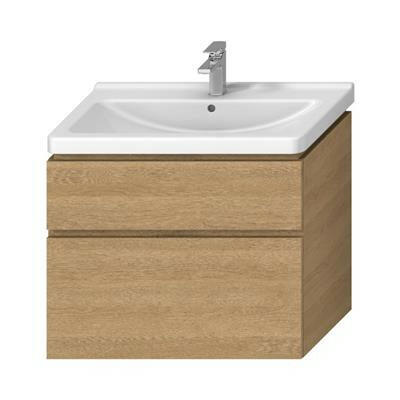 Jika Cubito - N alsószekrény 85 cm - es kézmosóhoz, 2 fiókkal, tölgy, 84x46,7x68,3 cm ( H40J4264025191 )