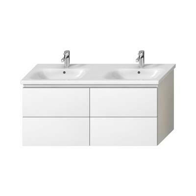 Jika Mio - N alsószekrény 130 cm - es kézmosóhoz, 4 fiókkal, fényes fehér, 126,6x44,5x58,8 cm ( H40J7184015001 )