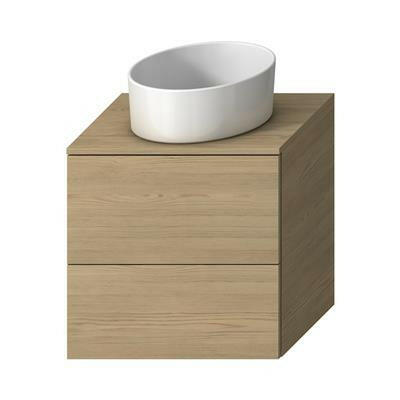 Jika Mio 61 alsószekrény mosdótartólap alá, 2 fiókkal, kőris, 61x44,8xx58,8 cm ( H41J7154013421 )