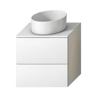 Jika Mio 61 alsószekrény mosdótartólap alá, 2 fiókkal, fényes fehér, 61x44,8xx58,8 cm ( H41J7154015001 )