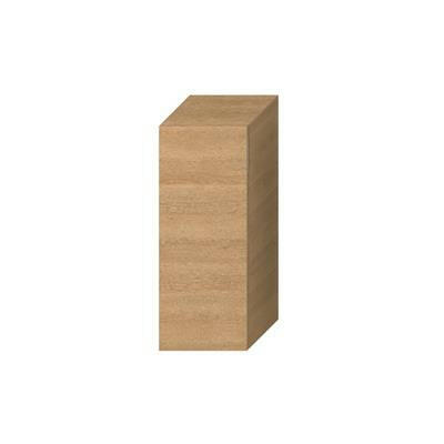 Jika Cubito - N középmagas szekrény, 1 ajtós, balos, 2 üvegpolccal, tölgy, 81x32,2x32 cm ( H43J4211105191 )